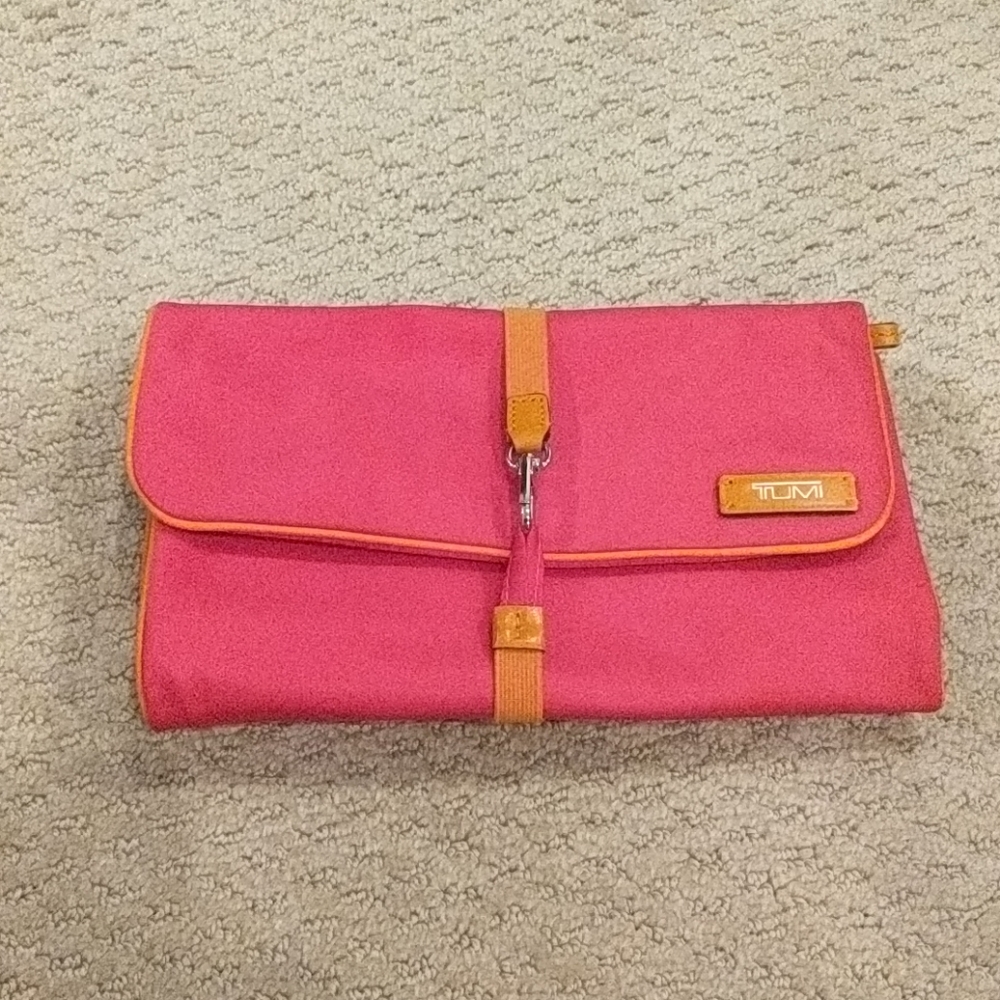 Red/Orange Tumi Travel Roll Bag